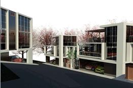 Urbanizacion de casas contemporaneas